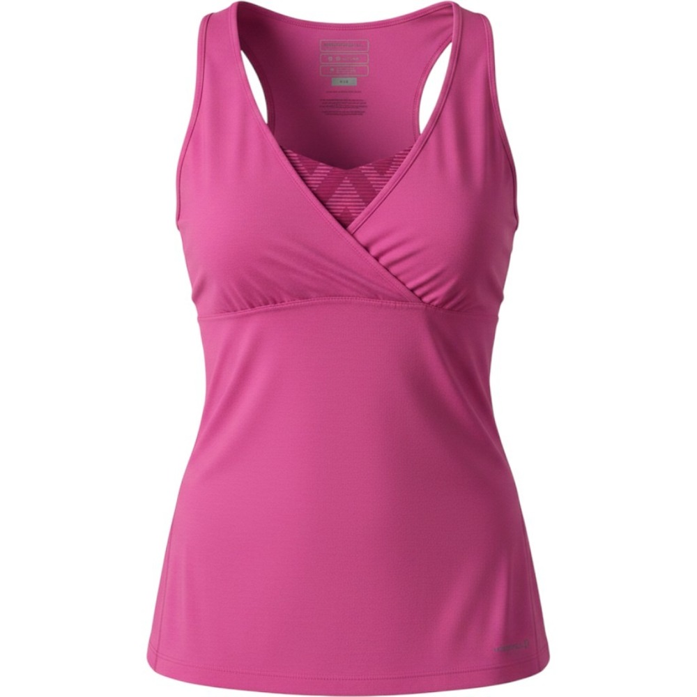 Merrell Opti-Wick Pink Active Tank Top UPF 50+ V-Neck Sleeveless Shirt L/G‎